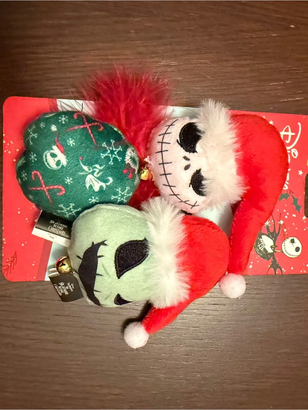Disney The Nightmare Before Christmas Plush Cat Nip Toys Set of 3